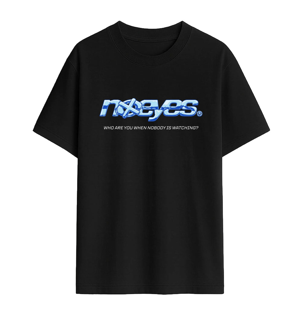 Camiseta NO EYES Pool Day negra vista frontal