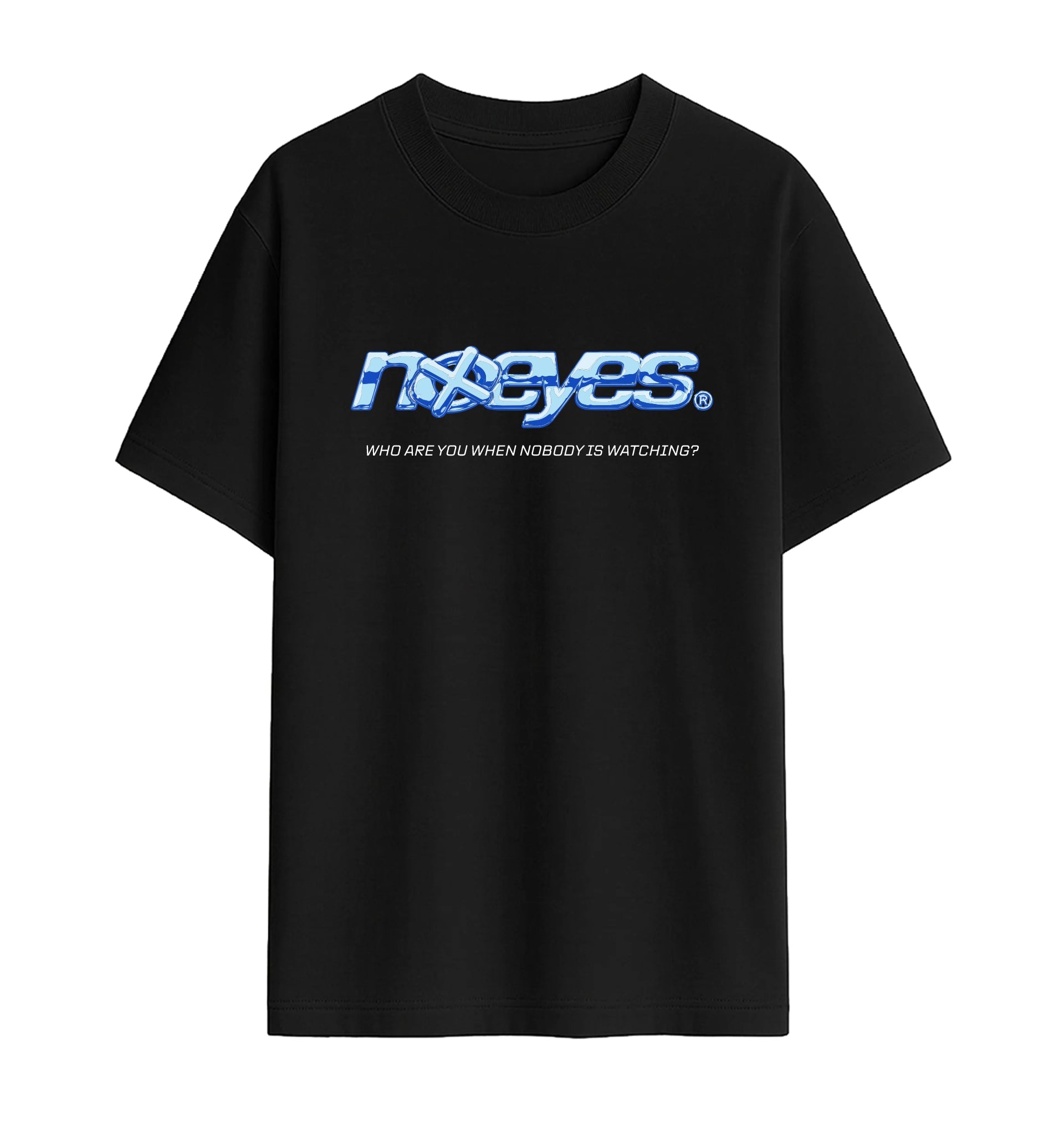 Camiseta NO EYES Pool Day negra vista frontal