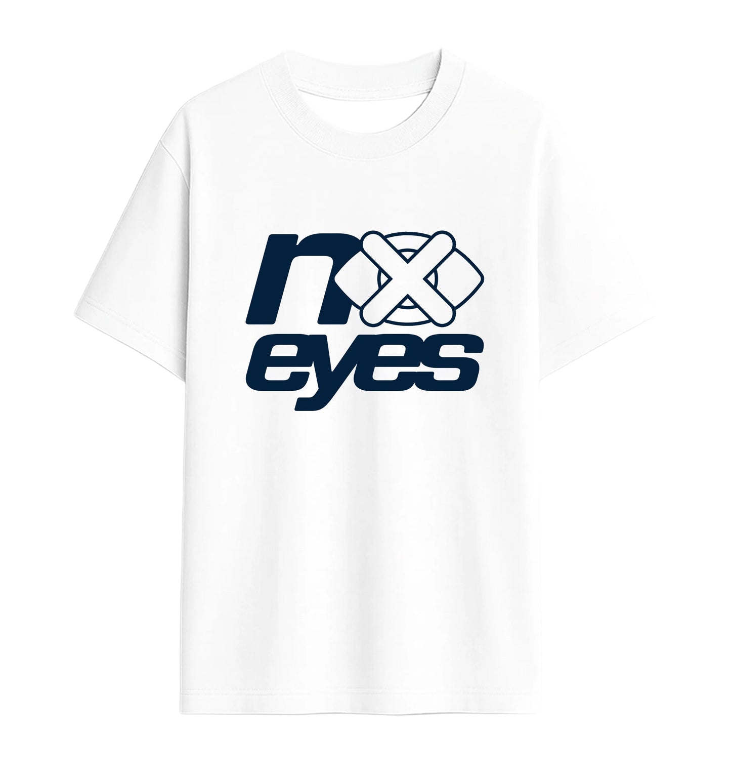 Camiseta Oversize No Eyes Sunfade White - frontal