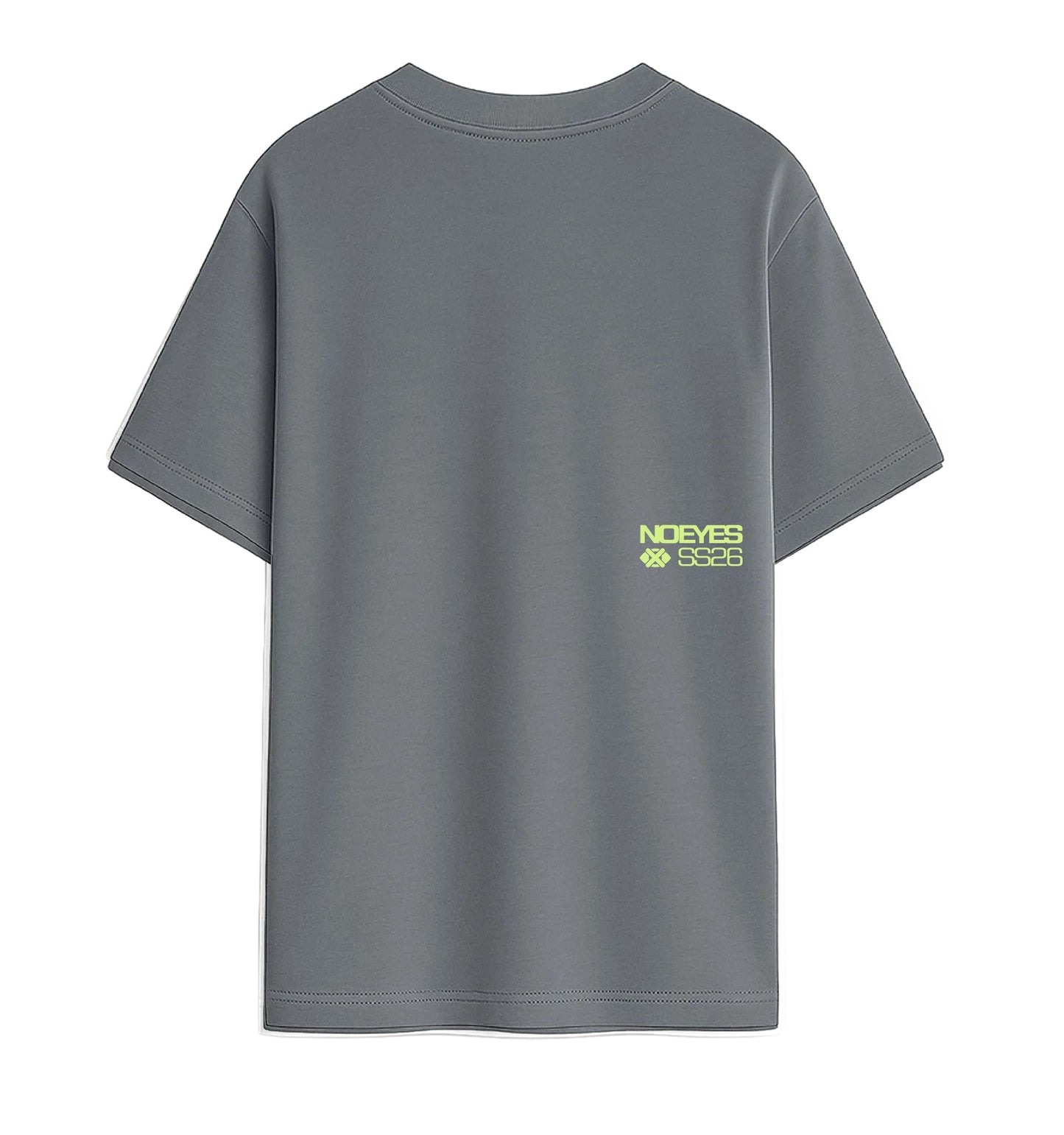 No Eyes Sunfade camiseta gris espalda